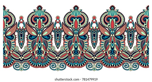 ethnic pattern decoration design, stripe ornament to print, vector illustration