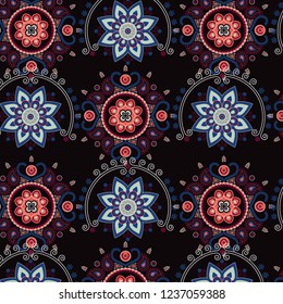 Ethnic pattern. Decorative ornament, geometric elements for fabric, textile, web design, wrapping paper.