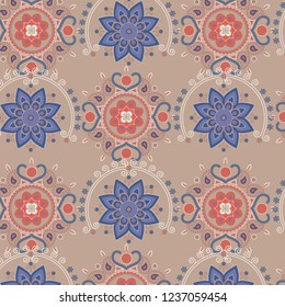 Ethnic pattern. Decorative ornament, geometric elements for fabric, textile, web design, wrapping paper.