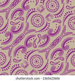 Ethnic pattern. Decorative ornament, geometric elements for fabric, textile,