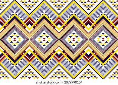 Ethnic pattern design. Aztec fabric carpet mandala ornament boho chevron textile decoration wallpaper. Tribal turkey African Indian orientalist  traditional embroidery vector illustrations background 