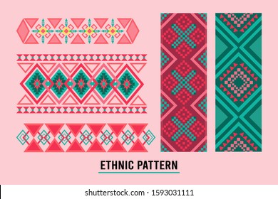 Ethnic Pattern Design Background or Wallpaper, Fabric,Dress, Gift wrap.