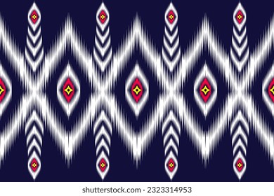 Ethnic pattern design for fabric, carpet, abstract, wallpaper, print. Ikat design beautiful seamless pattern.