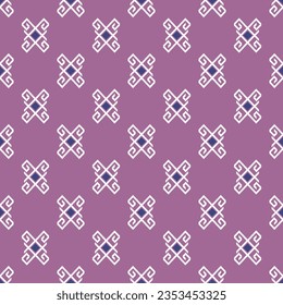 Ethnic pattern design, geometric element, simply, repeat and seamless for textile, cloth, carpet, scarf or other.