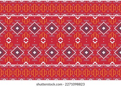 Ethnic pattern design of the Philippines. traditional pattern design It is a pattern geometric shapes. Create beautiful fabric patterns. Design for print. Using in the fashion industry.