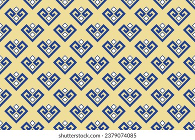 ethnic pattern design, repeat and seamless, geometric element for textile.