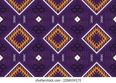 Ethnic pattern design. traditional pattern African art It is a pattern created by combining geometric shapes. Design for print. Using in the fashion industry.