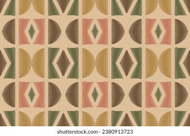 Ethnic pattern design. traditional pattern design It is a pattern created by combining geometric shapes. Create beautiful fabric patterns. Design for print.