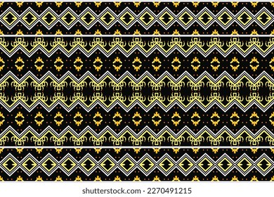 Diseño de patrones étnicos. diseño de patrones tradicionales Es un patrón de formas geométricas. Crear hermosos patrones de tela. Diseño para impresión. Usando en la industria de la moda.