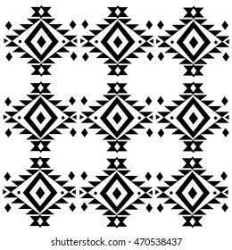 ethnic pattern design.  tribal decorative pattern. Aztec ornamental style. Ethnic native american indian ornaments. Navajo style