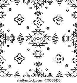 ethnic pattern design.  tribal decorative pattern. Aztec ornamental style. Ethnic native american indian ornaments. Navajo style