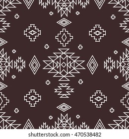 ethnic pattern design.  tribal decorative pattern. Aztec ornamental style. Ethnic native american indian ornaments. Navajo style