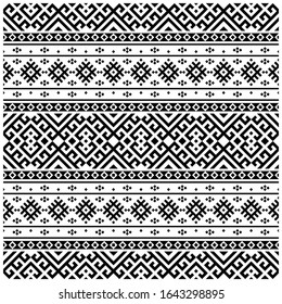 Ethnic Pattern Design vector. Illustration of Tribal aztec pattern background