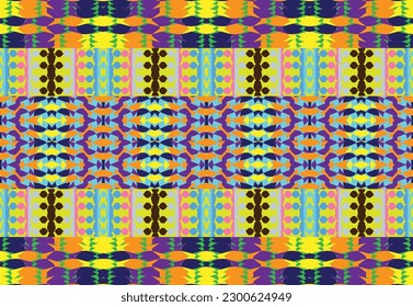 Ethnic pattern design vector illustration