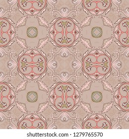 ethnic pattern design.Geometric ethnic oriental seamless pattern traditional Design for background,carpet,wallpaper,clothing,wrapping,Batik,fabric,Vector illustration.embroidery style