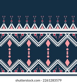 Ethnic pattern designs, ethnic pattern graphics, geometric shapes and flowers are used for weaving ,rug, wallpaper, clothing, wrap, batik, fabric, embroidery style illustration, Ethnic abstract ikat 