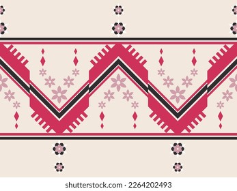 Ethnic pattern designs, ethnic pattern graphics, geometric shapes and flowers are used for weaving ,rug, wallpaper, clothing, wrap, batik, fabric, embroidery style illustration, Ethnic abstract ikat 