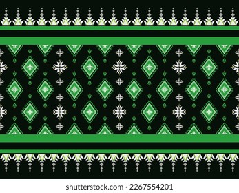 Ethnic pattern designs, ethnic pattern graphics, geometric shapes and flowers are used for weaving ,rug, wallpaper, clothing, wrap, batik, fabric, embroidery style illustration, Ethnic abstract ikat 