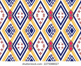 Ethnic pattern designs, ethnic pattern graphics, geometric shapes and flowers are used for weaving ,rug, wallpaper, clothing, wrap, batik, fabric, embroidery style illustration, Ethnic abstract ikat