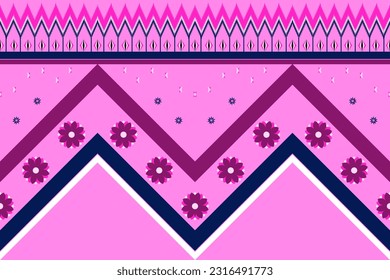 Ethnic pattern designs, ethnic pattern graphics, geometric shapes and flowers are used for weaving ,rug, wallpaper, clothing, wrap, batik, fabric, embroidery style illustration, Ethnic abstract ikat