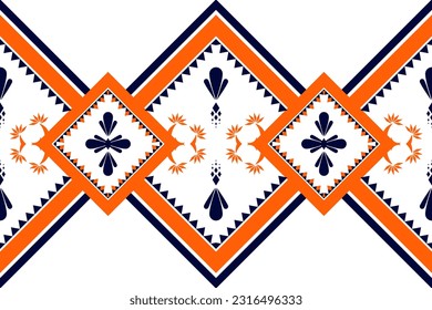 Ethnic pattern designs, ethnic pattern graphics, geometric shapes and flowers are used for weaving ,rug, wallpaper, clothing, wrap, batik, fabric, embroidery style illustration, Ethnic abstract ikat