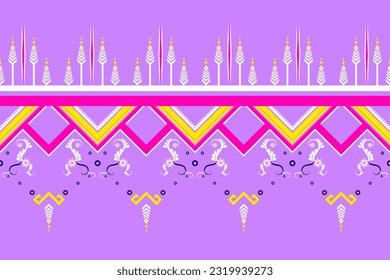 Ethnic pattern designs, ethnic pattern graphics, geometric shapes and flowers are used for weaving ,rug, wallpaper, clothing, wrap, batik, fabric, embroidery style illustration, Ethnic abstract ikat