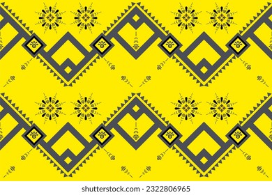 Ethnic pattern designs, ethnic pattern graphics, geometric shapes and flowers are used for weaving ,rug, wallpaper, clothing, wrap, batik, fabric, embroidery style illustration, Ethnic abstract ikat