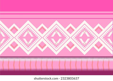 Se utilizan diseños de patrones étnicos, gráficos de patrones étnicos, formas geométricas y flores para tejer, alfombra, papel pintado, ropa, envoltura, batik, tela, ilustración de estilo bordado, ikat abstracto étnico