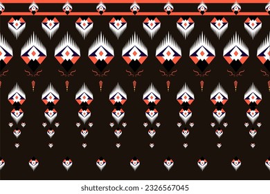 Ethnische Muster-Designs, ethnische Muster-Grafiken, geometrische Formen und Blumen werden zum Weben, Teppich, Tapeten, Kleidung, Wrap, Batik, Stoff, Stickereigrafik, Ethnisch abstrakter Kat verwendet