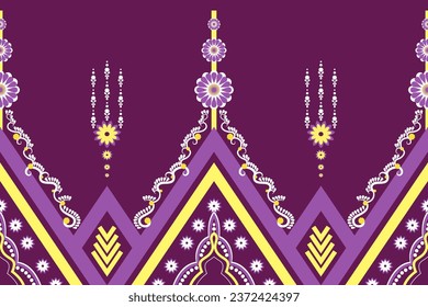 Ethnic pattern designs, ethnic pattern  graphics, geometric shapes and flowers are used for weaving ,rug, wallpaper, clothing, wrap, batik, fabric, embroidery style illustration, Ethnic fabric 