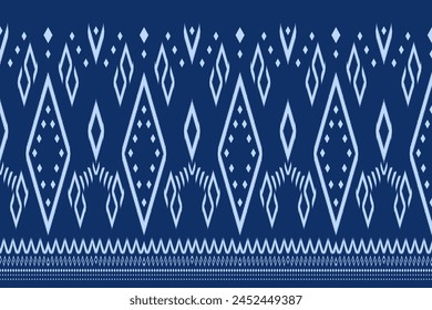 Ethnic pattern designs, ethnic pattern graphics, geometric shapes and flowers are used for weaving ,rug, wallpaper, clothing, wrap, batik, fabric, embroidery style illustration, Ethnic abstract ikat 