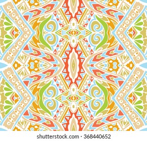 ethnic pattern for fabric. Abstract geometric  spring  seamless pattern ornamental. 