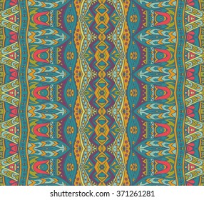 ethnic pattern for fabric. Abstract geometric mosaic vintage seamless pattern ornamental. 
