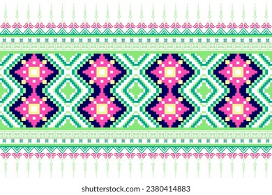 Ethnic pattern fabric,Set of patterns. Ethnic, geometric and floral pattern designs used for weaving, tapestry, wallpaper, purple ,clothing, fabric, embroidery style illustration, abstract pixel art.