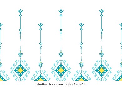 Ethnic pattern fabric,Set of patterns. Ethnic geometric and floral pattern designs used for weaving, tapestry, wallpaper, purple ,clothing, fabric, embroidery style illustration, abstract pixel art.