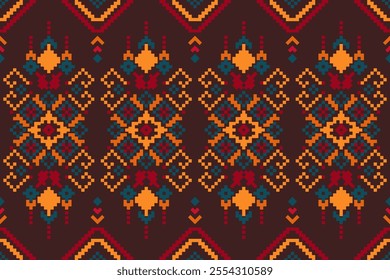 
Ethnic pattern fabric,Set of patterns. Ethnic, geometric pattern designs used for weaving, tapestry, wallpaper ,clothing, fabric, abstract pixel art.