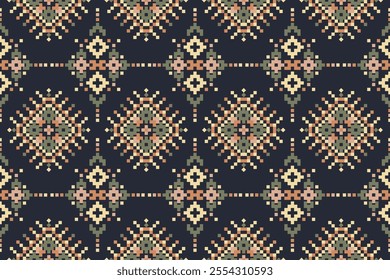 
Ethnic pattern fabric,Set of patterns. Ethnic, geometric pattern designs used for weaving, tapestry, wallpaper ,clothing, fabric, abstract pixel art.