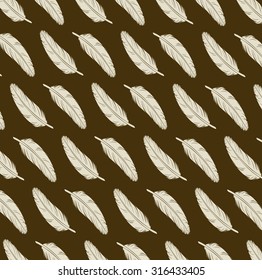 Ethnic pattern with Feathers