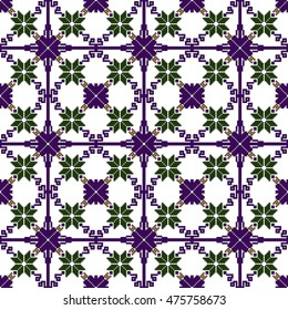 ethnic pattern in the form of a mosaic pixel. scheme for embroidery. vector illustration. boho art for printing