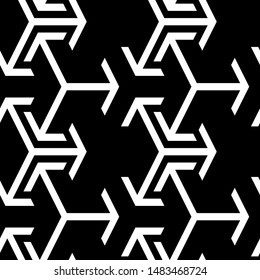 Ethnic pattern. Geometric background. Tribal wallpaper. Figures image. Folk backdrop. Mosaics motif. Digital paper, web design, textile print. Seamless ornament. Vector art work