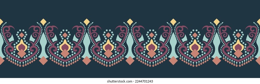 Ethnic pattern geometric design folklore ornament. Tribal ethnic vector texture. Seamless striped pattern in Aztec style. Figure tribal embroidery. Indian EP.30.background color can be changedDesign 
