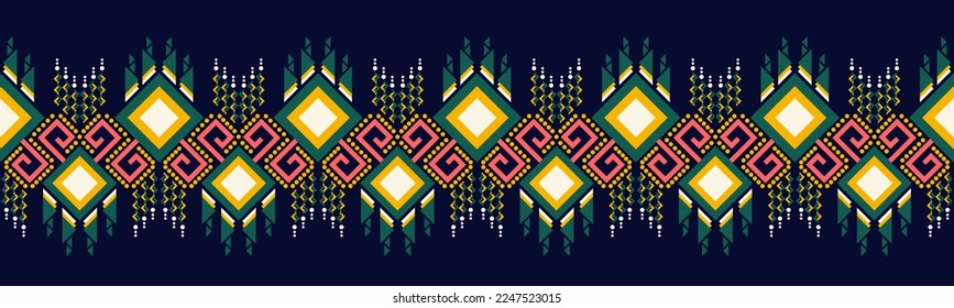 Ethnic pattern geometric design folklore ornament. Tribal ethnic vector texture. Seamless striped pattern in Aztec style. Figure tribal embroidery. Indian EP.38.background color can be changedDesign 
