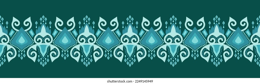 Ethnic pattern geometric design folklore ornament. Tribal ethnic vector texture. Seamless striped pattern in Aztec style. Figure tribal embroidery. Indian EP.44.background color can be changedDesign 
