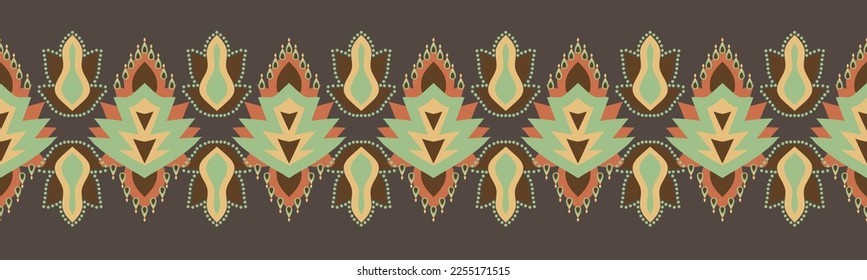 Ethnic pattern geometric design folklore ornament. Tribal ethnic vector texture. Seamless striped pattern in Aztec style. Figure tribal embroidery. Indian EP.62.background color can be changedDesign 