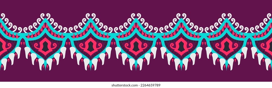 Ethnic pattern geometric design folklore ornament. Tribal ethnic vector texture. Seamless striped pattern in Aztec style. Figure tribal embroidery. Indian EP.73.background color can be changedDesign 