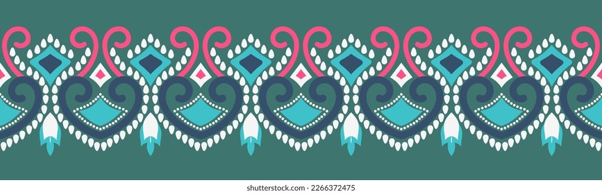 Ethnic pattern geometric design folklore ornament. Tribal ethnic vector texture. Seamless striped pattern in Aztec style. Figure tribal embroidery. Indian EP.75.background color can be changedDesign 