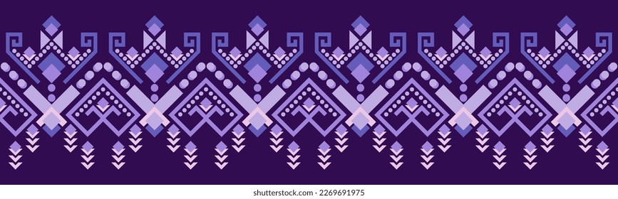 Ethnic pattern geometric design folklore ornament. Tribal ethnic vector texture. Seamless striped pattern in Aztec style. Figure tribal embroidery. Indian EP.78.background color can be changedDesign 