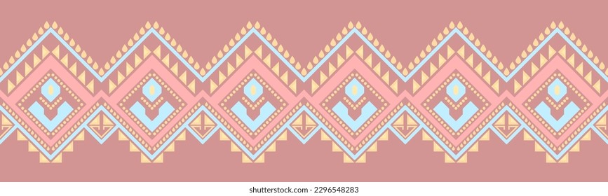 Ethnic pattern geometric design folklore ornament. Tribal ethnic vector texture. Seamless striped pattern in Aztec style. Figure tribal embroidery. Indian EP.94.background color can be changedDesign 