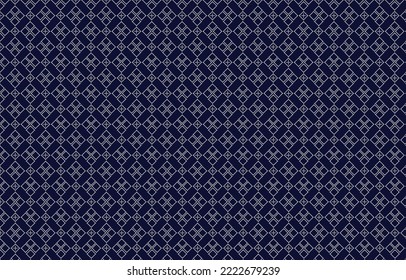 Ethnic pattern with geometric seamless in white background for fabric stock illustration