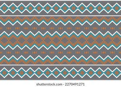 Ethnic pattern. Geometric ethnic pattern traditional Design It is a pattern created by combining geometric shapes. Create beautiful fabric patterns. Design for print. Using in the fashion industry.
